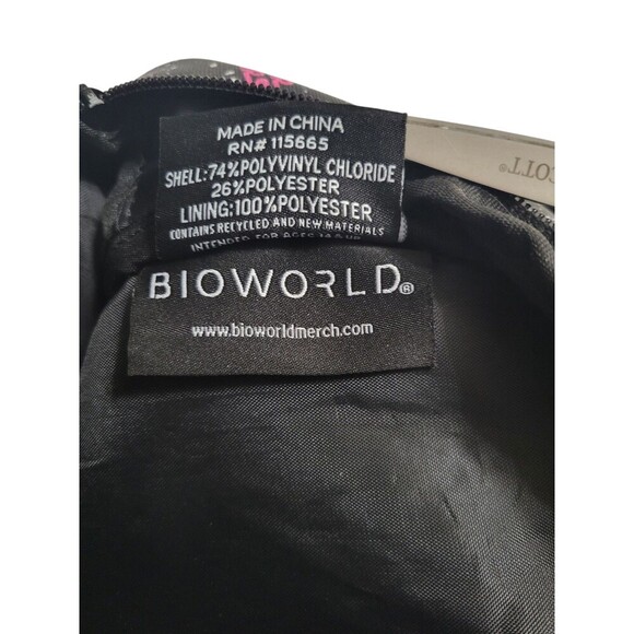 Rare Bioworld Star Wars Black Backpack Multi-Color Grogu Baby Yoda 11" x 9" - Picture 3 of 15